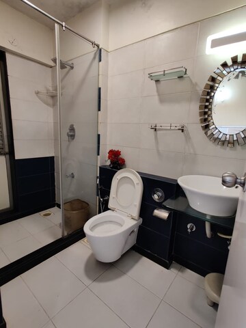 Bathroom in 3 BHK Apartment at Shiv Shakti Complex, Andheri West – for Rent