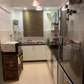 Kitchen in 3 BHK Apartment at Panchkula Urban Estate – for Rent