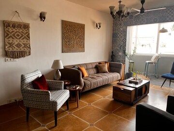 Living Room in 3 BHK Apartment at Kay Arr Millagres, Koramangala – for Rent