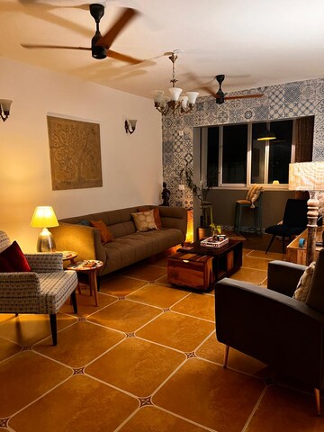 Living Room in 3 BHK Apartment at Kay Arr Millagres, Koramangala – for Rent