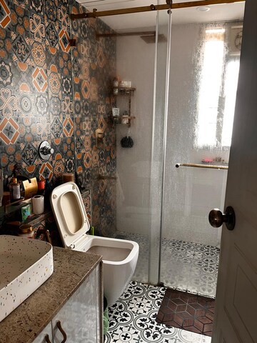 Bathroom in 3 BHK Apartment at Kay Arr Millagres, Koramangala – for Rent
