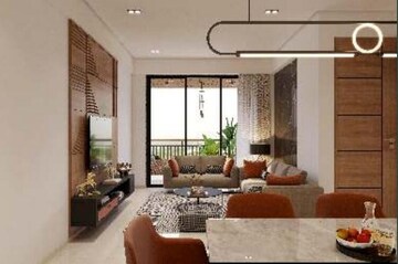 Living Room in 3 BHK Apartment at Nexus Emerald, Moshi – for Sale