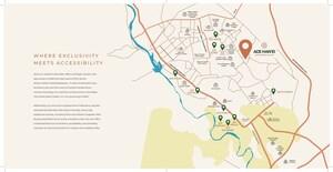 4 BHK Apartment – Map Location View at Ace Hanei, Sector 12 Greater Noida - for Sale