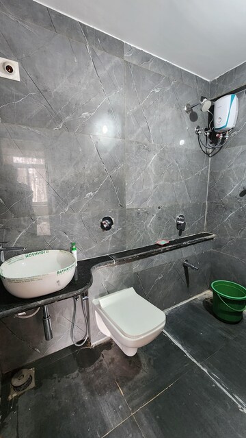 Bathroom in 2 BHK Apartment at Lake View Apartments Powai, Powai – for Rent