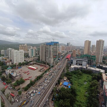 3 BHK Apartment – Exterior View View at Oberoi Sky City, Khande Rao Dongari - for Rent