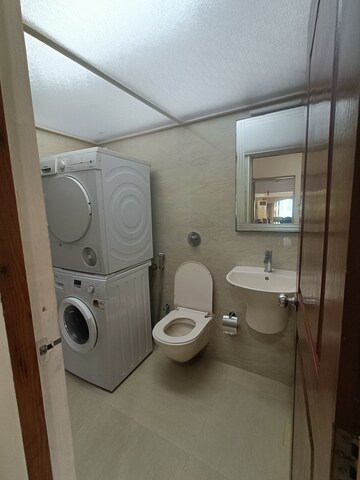 Bathroom in 3 BHK Apartment at Suraj CHS Juhu, Juhu – for Rent