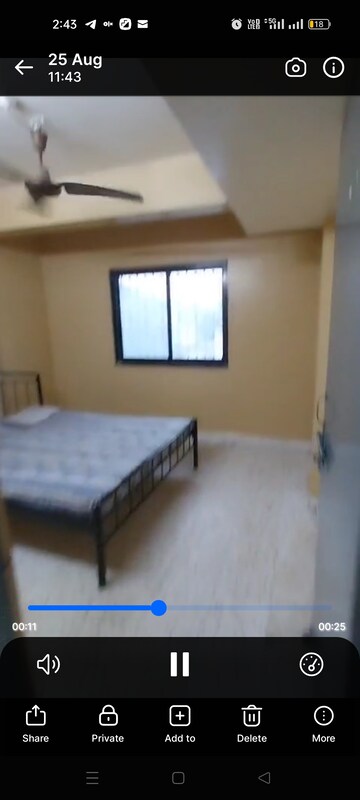 Bedroom in 1 BHK Villa at Karve Nagar – for Rent