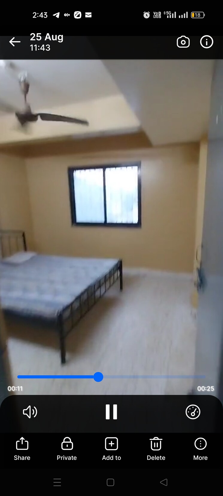 Bedroom, karve nagar 1 Bedroom 600 Sq.Ft. Villa In Karve Nagar Pune 9108519