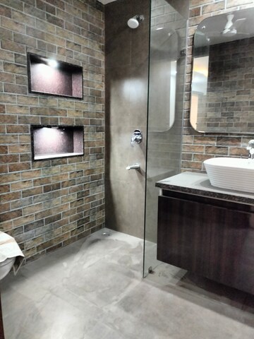 Bathroom in 3.5 BHK Apartment at Saket – for Rent