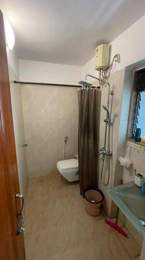 Bathroom in 1 BHK Apartment at Bandra West – for Rent