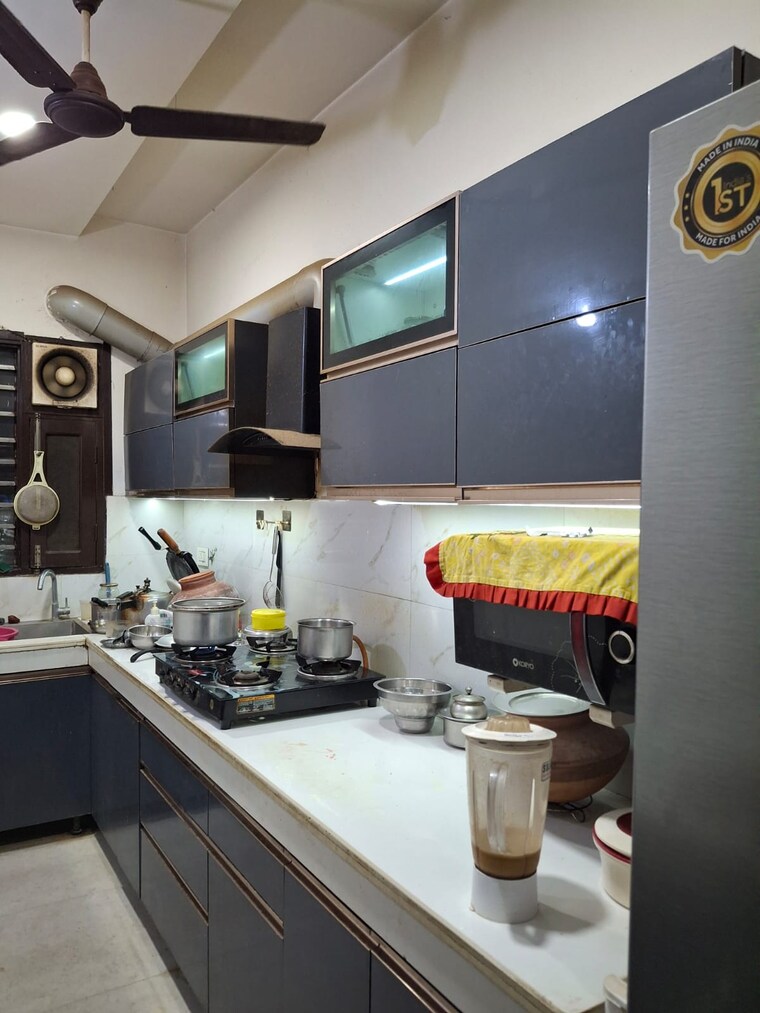 Kitchen, dhakoli 3 Bedroom 1350 Sq.Ft. Builder Floor In Dhakoli Zirakpur 9108653