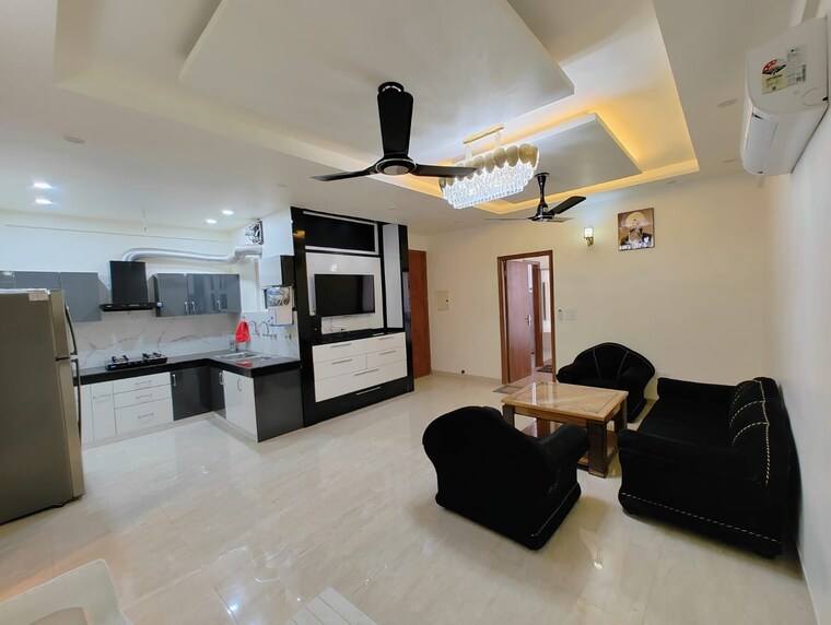 Living Room, dhakoli 3 Bedroom 1350 Sq.Ft. Apartment In Dhakoli Zirakpur 9108693