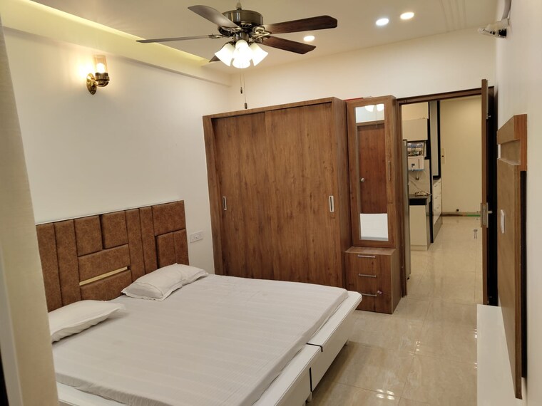 Bedroom, dhakoli 3 Bedroom 1350 Sq.Ft. Apartment In Dhakoli Zirakpur 9108693