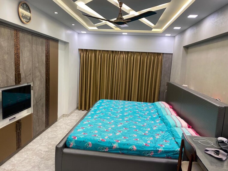 Bedroom, ansal-heights 3.5 Bedroom 1400 Sq.Ft. Apartment In Worli Mumbai 9108882