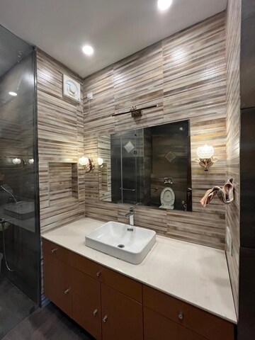 Bathroom in 4 BHK Villa at Risland Sky Mansion, Chattarpur – for Rent