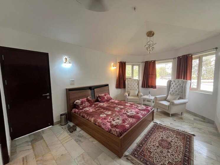 Bedroom, risland-sky-mansion 4 Bedroom 7000 Sq.Ft. Villa In Chattarpur Delhi 9108804