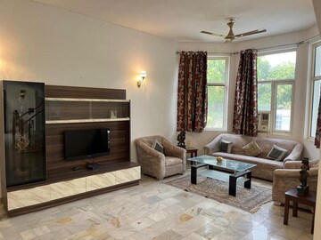 Living Room in 4 BHK Villa at Risland Sky Mansion, Chattarpur – for Rent