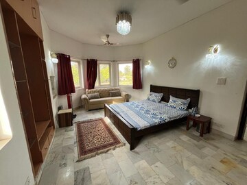 Living Room in 4 BHK Villa at Risland Sky Mansion, Chattarpur – for Rent