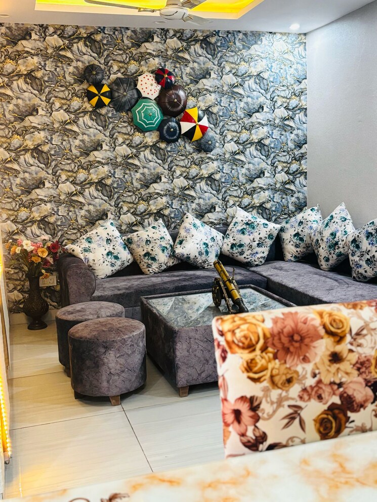 Living Room, devbhoomi-elite-homez 3 Bedroom 1300 Sq.Ft. Apartment In Patiala Road Zirakpur 9108833