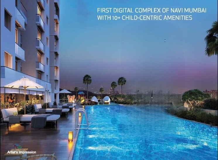 Swimming Pool, goodwill-unity 2 Bedroom 750 Sq.Ft. Apartment In Sanpada Navi Mumbai 9108849