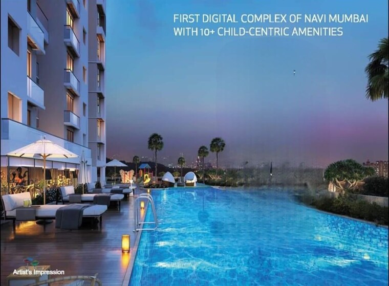 Swimming Pool, goodwill-unity 2 Bedroom 750 Sq.Ft. Apartment In Sanpada Navi Mumbai 9108849