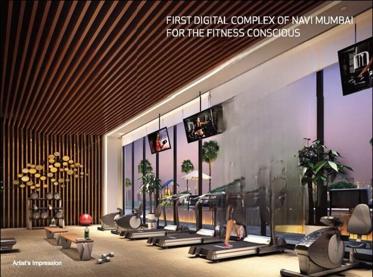 Gym, goodwill-unity 2 Bedroom 750 Sq.Ft. Apartment In Sanpada Navi Mumbai 9108849