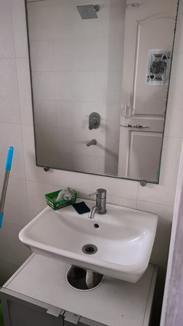 Bathroom in 2 BHK Apartment at Krishnamai Apartments, Worli – for Rent