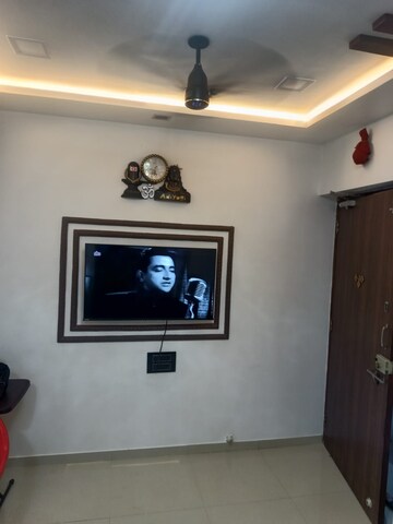 Living Room in 1 BHK Apartment at Raunak Heights, Ghodbunder Road – for Sale