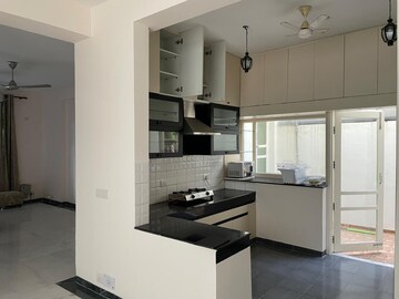 Kitchen in 3 BHK Builder Floor at SS Southend Floors, South City 2 – for Rent