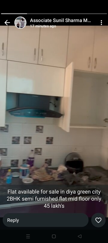 Kitchen in 2 BHK Apartment at Eureka Diya Green City, Raj Nagar Extension – for Sale