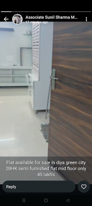 Staircase in 2 BHK Apartment at Eureka Diya Green City, Raj Nagar Extension – for Sale