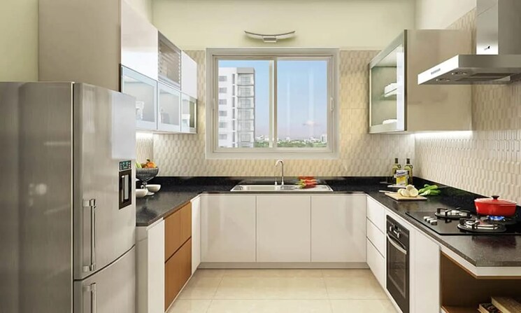 Kitchen, aba-orange-county 3 Bedroom 1674 Sq.Ft. Apartment In Ahinsa Khand 1 Ghaziabad 9109538