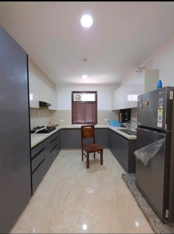 Kitchen in 2 BHK Builder Floor at Freedom Fighters Enclave – for Rent