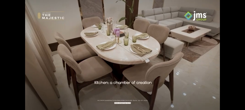 3 BHK + Study Room,Extra Room Apartment For Sale in JMS The Majestic