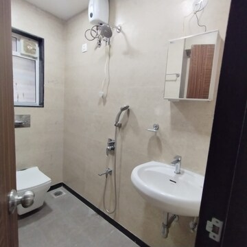 Bathroom in 3 BHK Apartment at Naman Habitat, Andheri West – for Rent