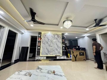Living Room in 3 BHK Apartment at Saket – for Rent