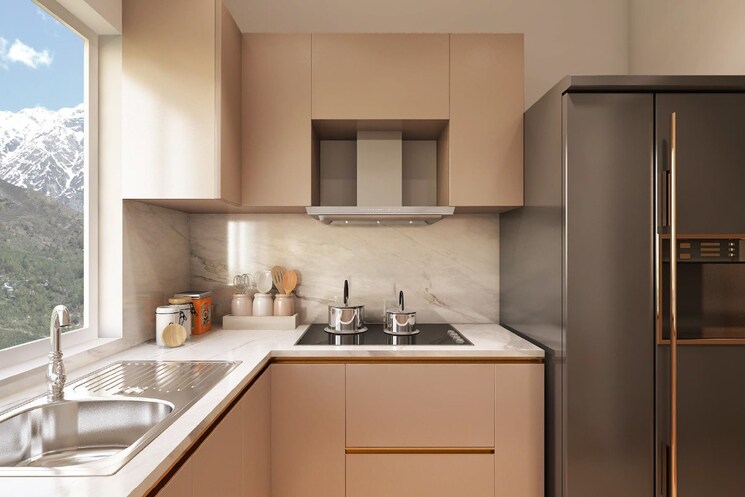 Kitchen, new shimla 2 Bedroom 1095 Sq.Ft. Apartment In New Shimla Shimla 9109607