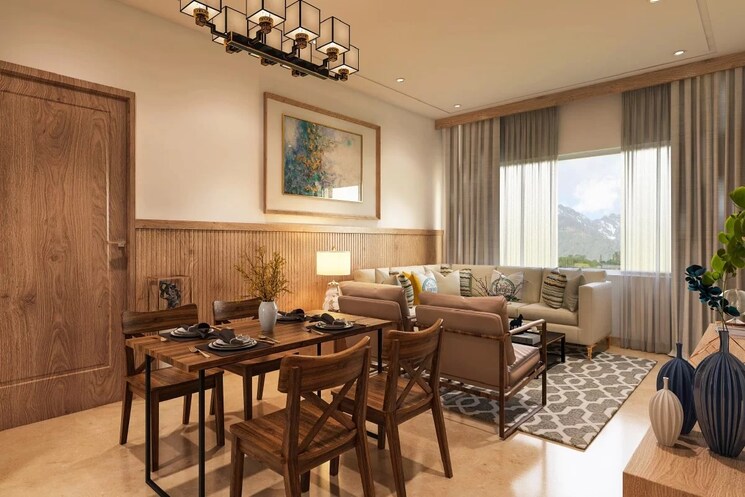 Living Room, new shimla 2 Bedroom 1095 Sq.Ft. Apartment In New Shimla Shimla 9109607