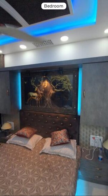 Living Room in 1 BHK Apartment at Lodha Crown Quality Homes, Majiwada – for Rent