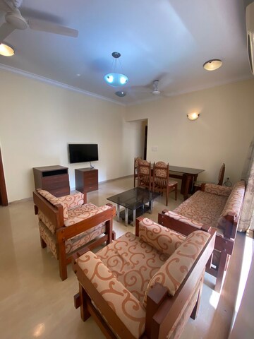 Living Room in 2 BHK Apartment at Casa Blanca Apartment Bandra, Bandra West – for Rent