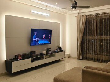 Living Room in 3 BHK Apartment at Pashmina Waterfront, Old Madras Road – for Rent