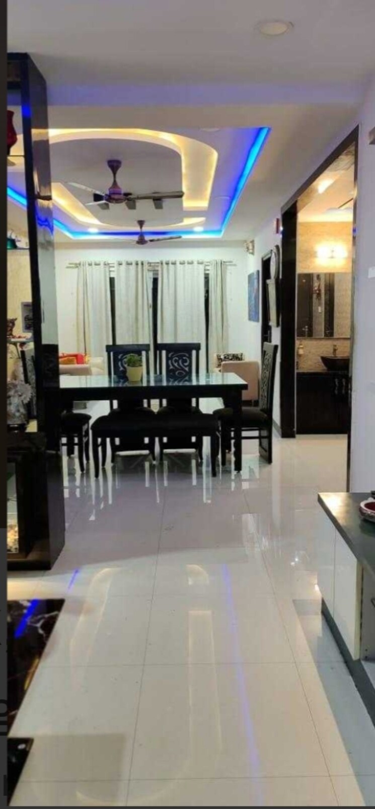 Dining area, my-home-vihanga 3 Bedroom 1840 Sq.Ft. Apartment In Gachibowli Hyderabad 9109940