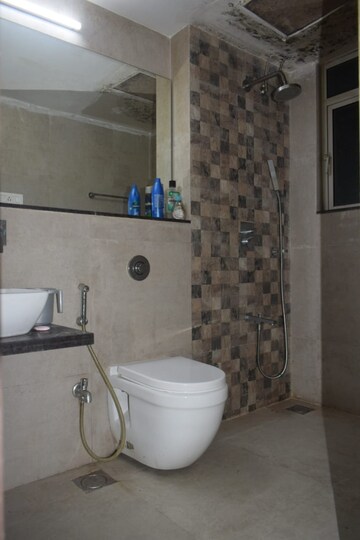 Bathroom in 1 BHK Apartment at Omkar Meridia, Kurla West – for Rent