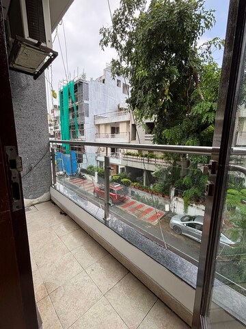 Balcony in 3 BHK Builder Floor at Uday Park – for Rent