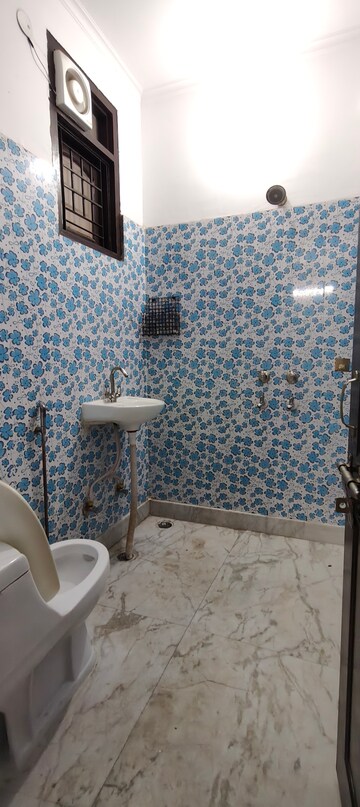 Bathroom in 3 BHK Builder Floor at Chattarpur – for Rent