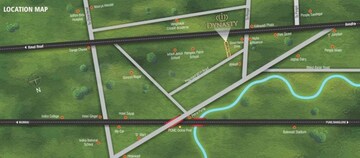 3 BHK Apartment – Map Location View at Dynasty, Wakad - for Rent