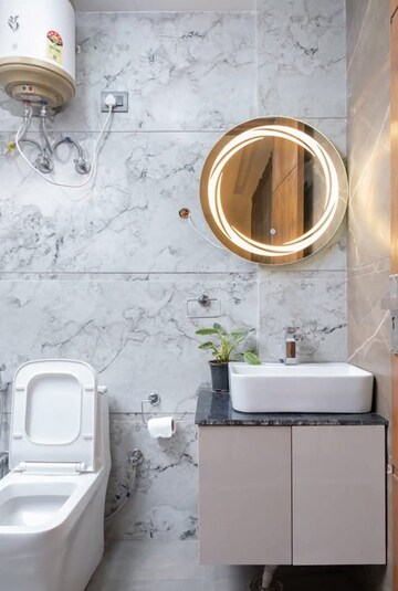 Attached Bathroom in 2 BHK Apartment at Freedom Fighters Enclave – for Rent