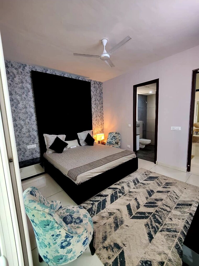 Bedroom, hermitage-centralis 3 Bedroom 1700 Sq.Ft. Apartment In Vip Road Zirakpur 9110307