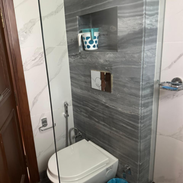 Bathroom in 2 BHK Builder Floor at Malviya Nagar – for Rent