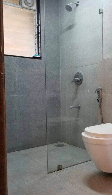 Bathroom in 3 BHK Penthouse at Goel Ganga Platino, Kharadi – for Rent